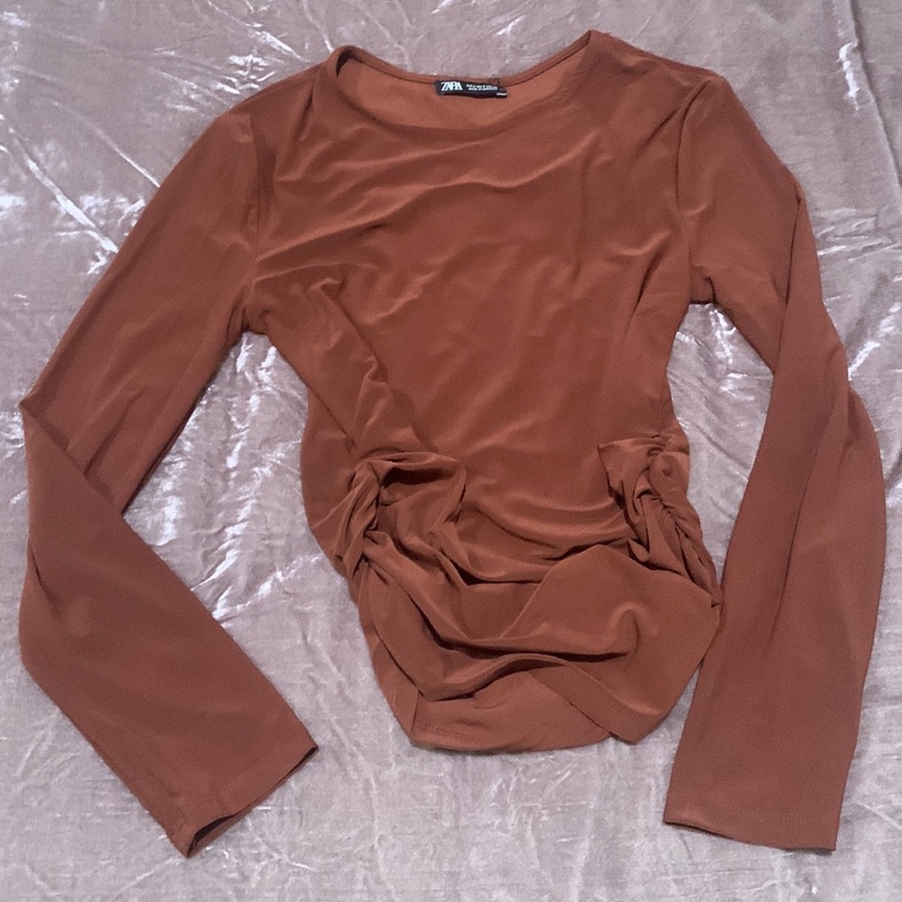 Zara ruched top